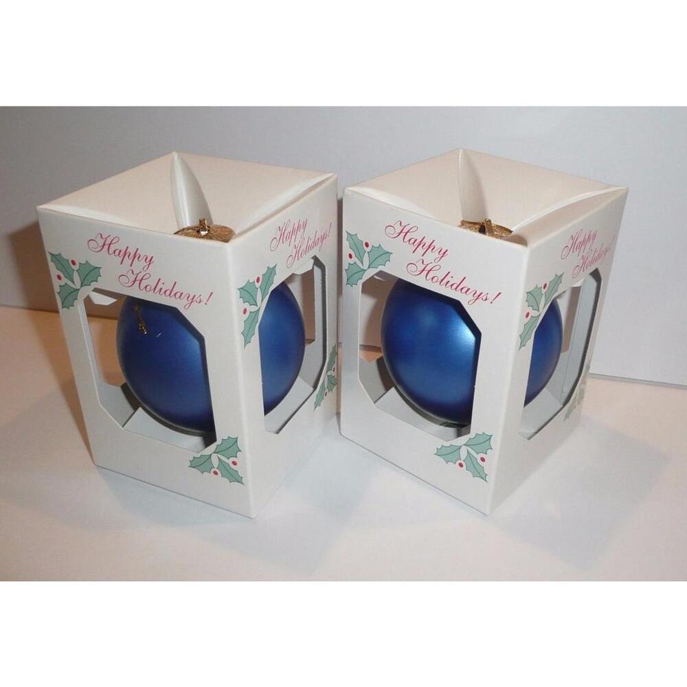 2 Grey Goose Vodka Holiday Ornaments Blue Bulbs Plastic Christmas Tree Lot - Picture 5 of 5